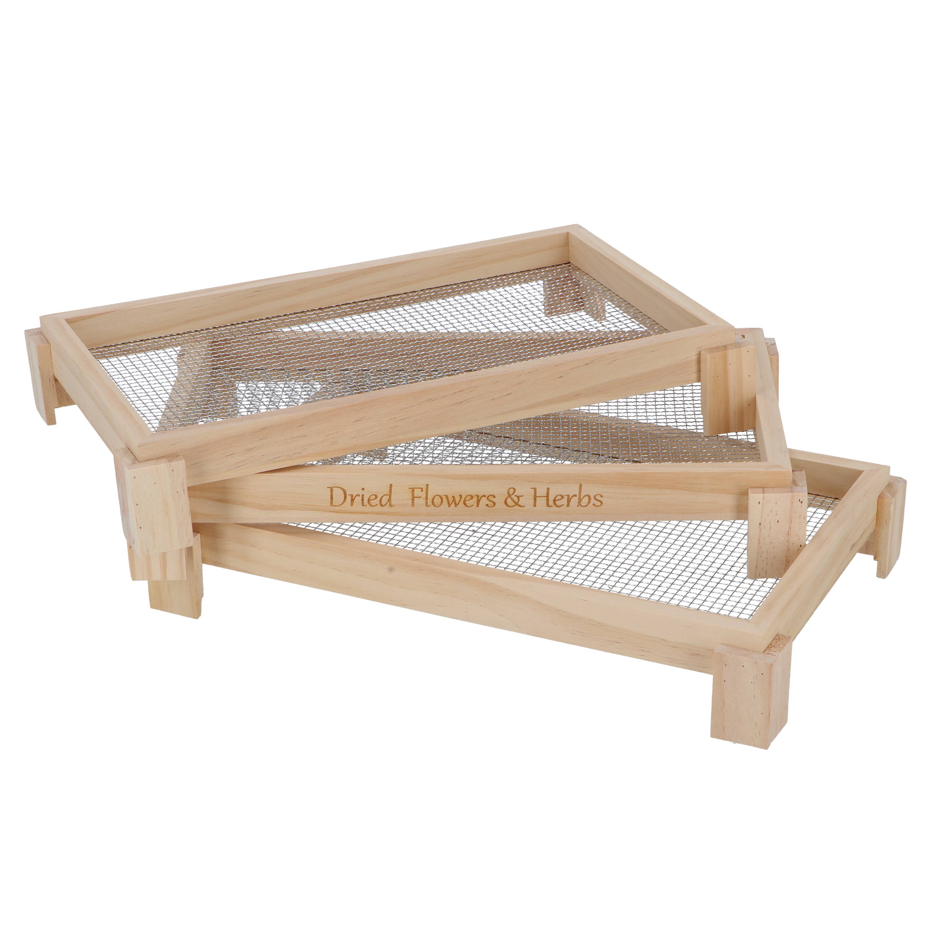 Esschert Design USA - Vente Étendoir à linge - Écran de séchage pour fleurs et herbes, bois/métal2