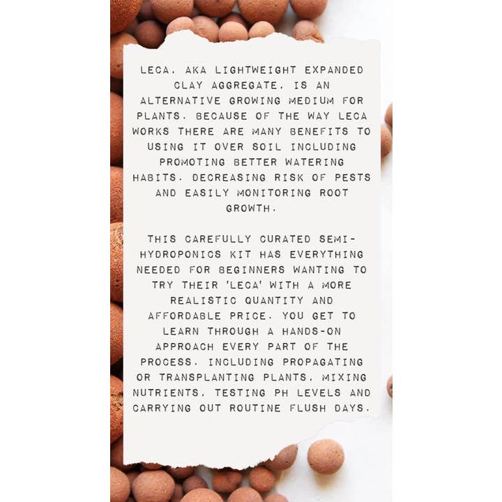 Plantmats - Vente Kit de bricolage - Kit de démarrage Wish Me « Leca »2