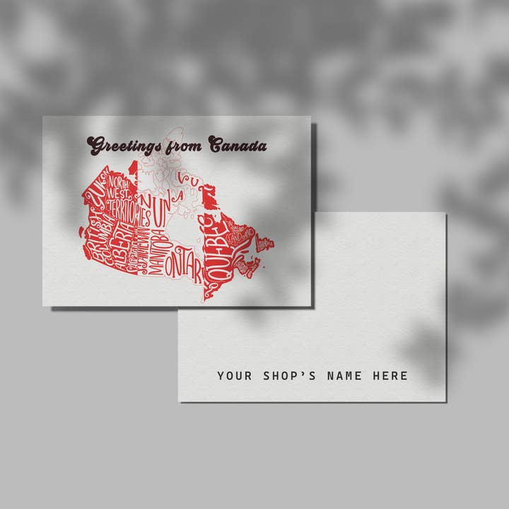Grüße aus Kanada-1 | White-Label-Postkarte für Ihren Shop für den Großhandel von PhiloPerse