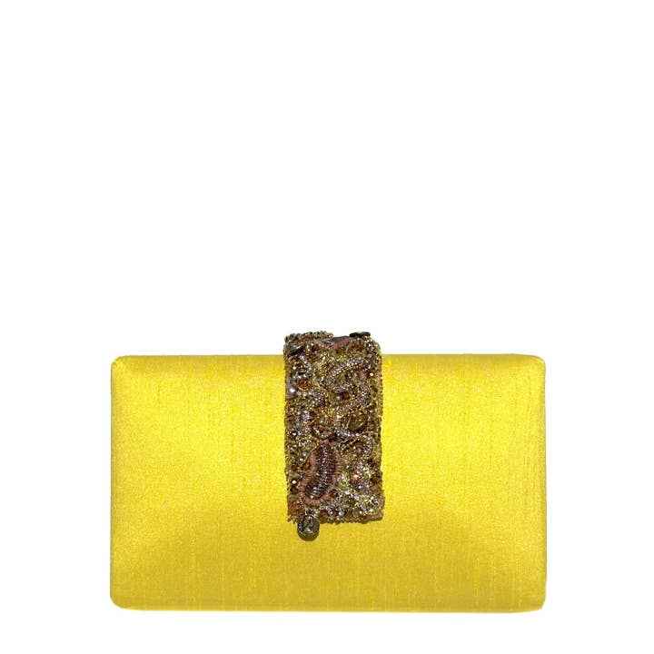 Pochette à franges perlées tournesol pour la vente par Simitri