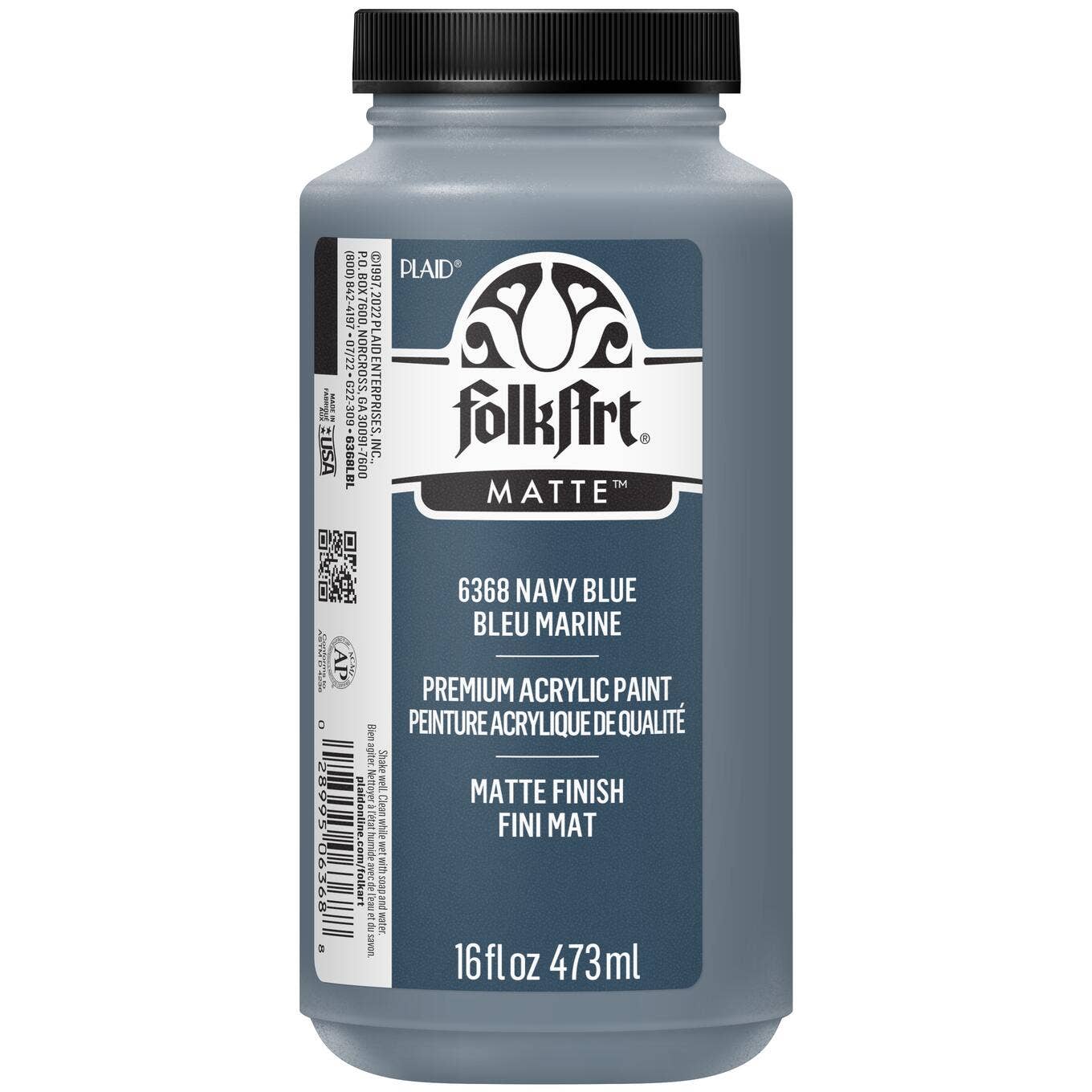 Plaid Crafts - Wholesale Acrylic Paint - FolkArt ® Matte Acrylic Colors - 8 oz and 16 oz4