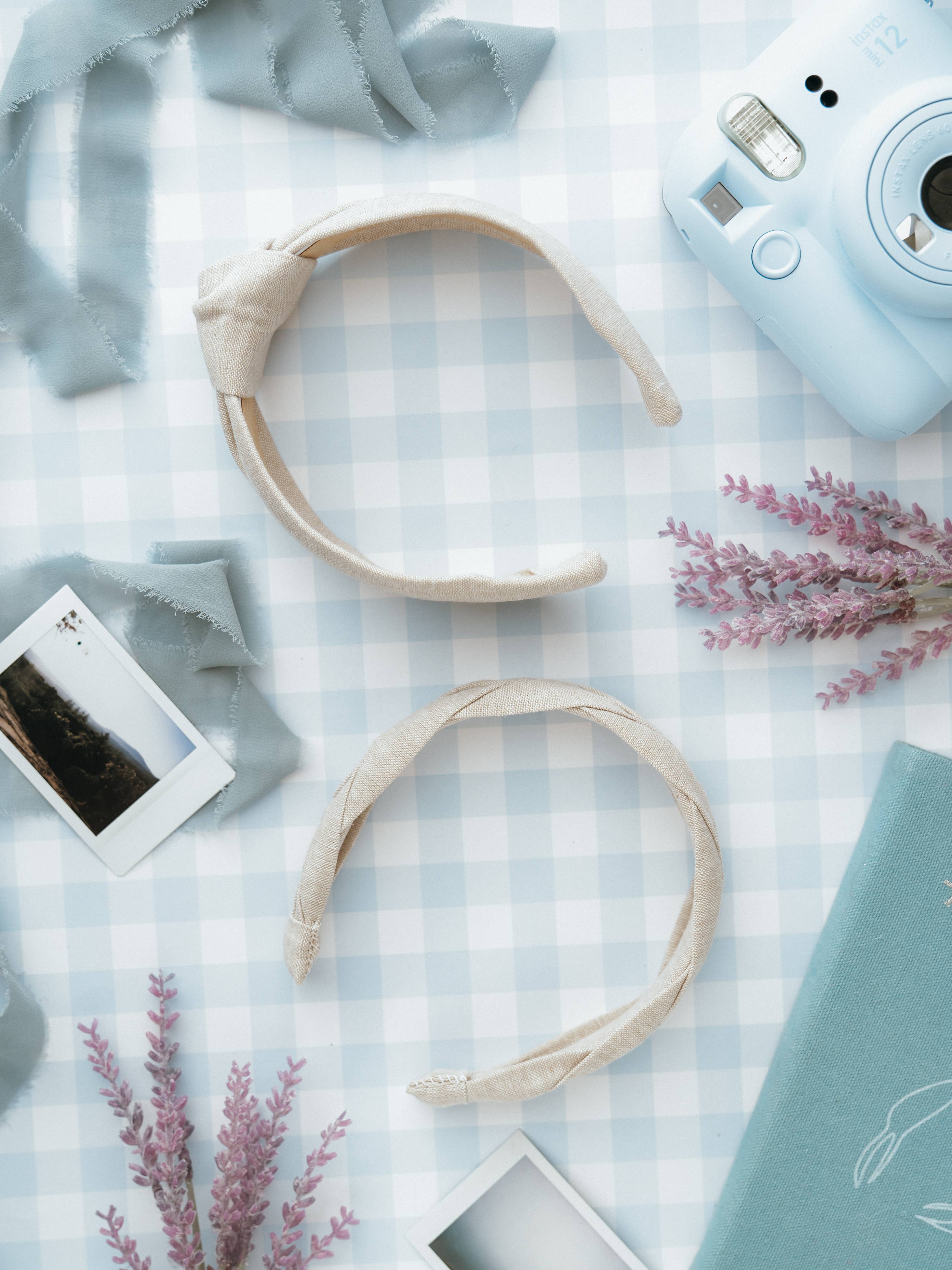 Maddie and Me Handmade - Wholesale Fashion Headband - Women's - Neutral Solid Linen Blend Knotted Headband | Flax | Khaki7