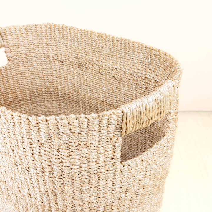 LIKHÂ - Wholesale Basket - Natural Oval Abaca Baskets, set of 2 - Wicker Hamper | LIKHÂ4