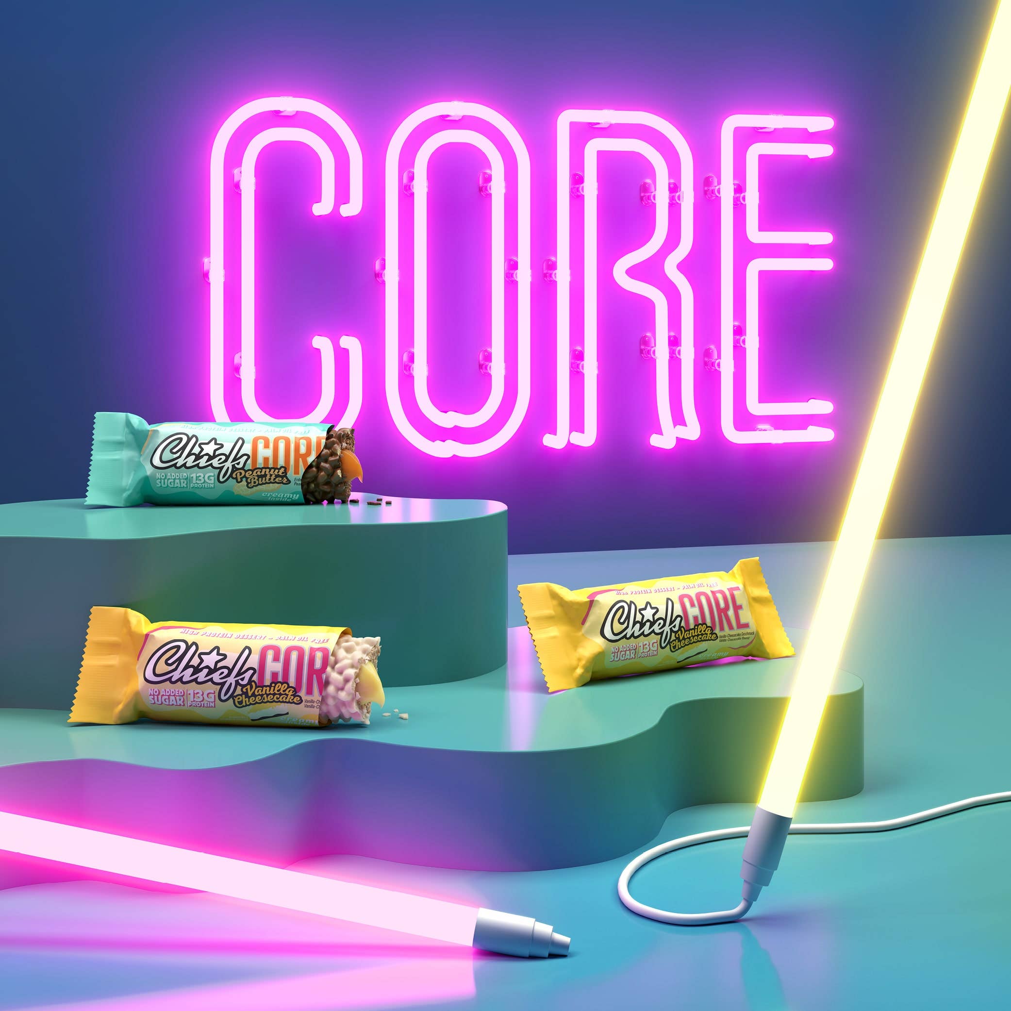 Chiefs - Wholesale Snack Bar - Chiefs Protein Core Bar Vanilla Cheesecake 40g5