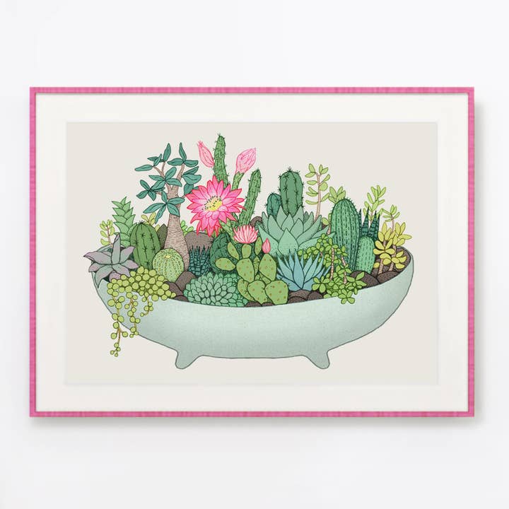 Annie Davidson - Vendita all'ingrosso Stampa artistica - Vaso estivo per cactus1