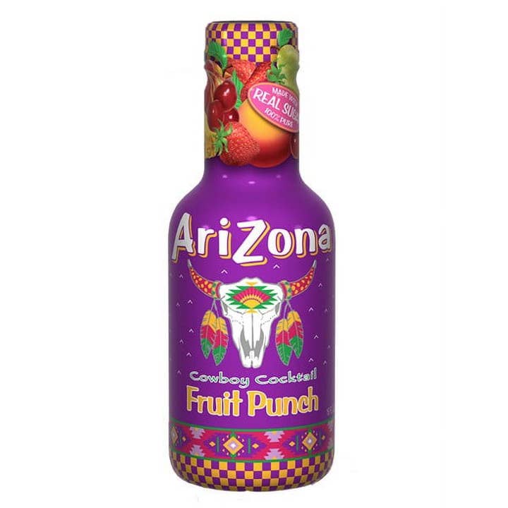 Arizona Real Sugar PET Fruit Punch 20/16.9OZ for wholesale by L&F Universal Goods