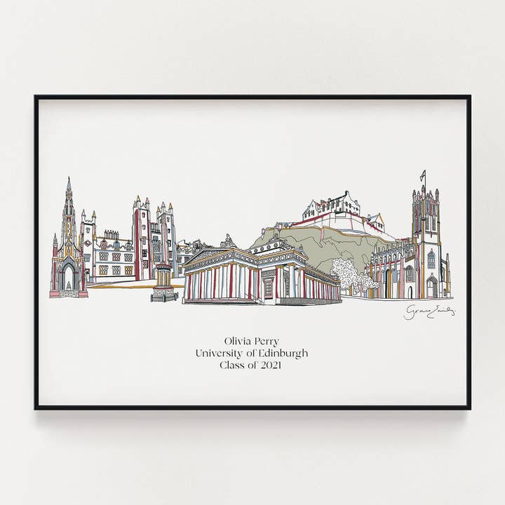Personalised Graduation Prints for wholesale by Grace Emily Design