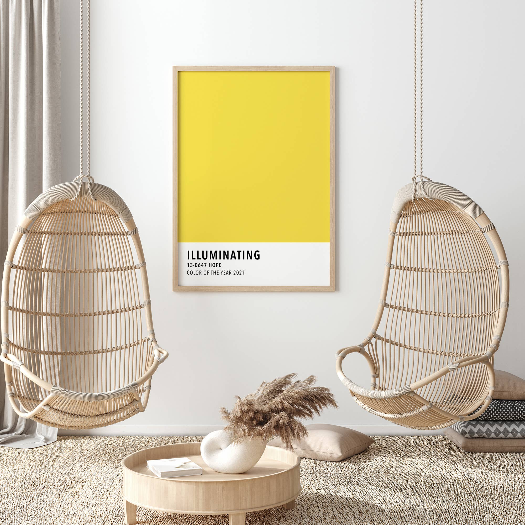 Sugar & Canvas – wholesale Art print – Illuminating Yellow Color Card Art Print CC158