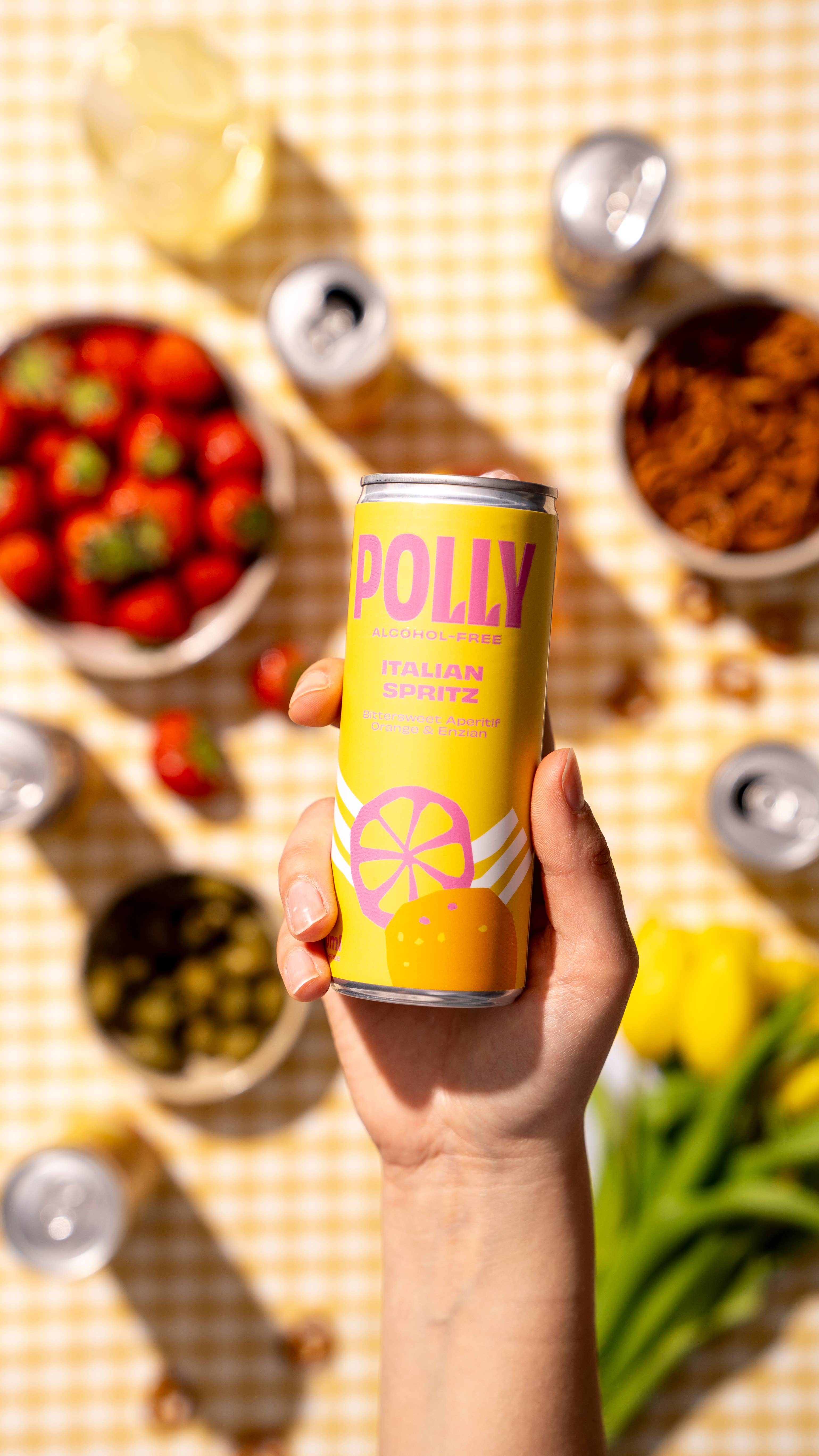 POLLY – Engroshandel Alkoholfri aperitif – POLLY alkohol-fri italiensk Spritz 24x250 ml inkl. €0,25 pant2