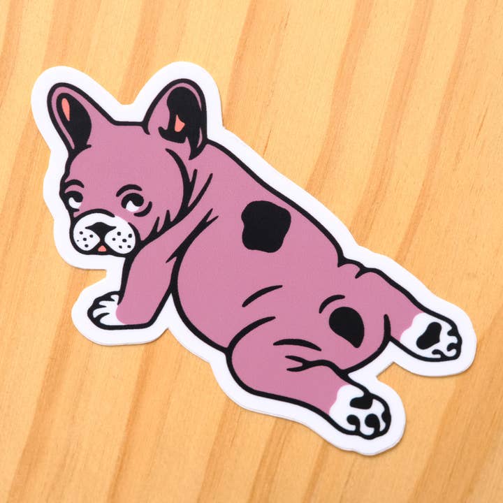 Vortex Souvenir - Wholesale Sticker - Purple Frenchie Doggo Dog Sticker