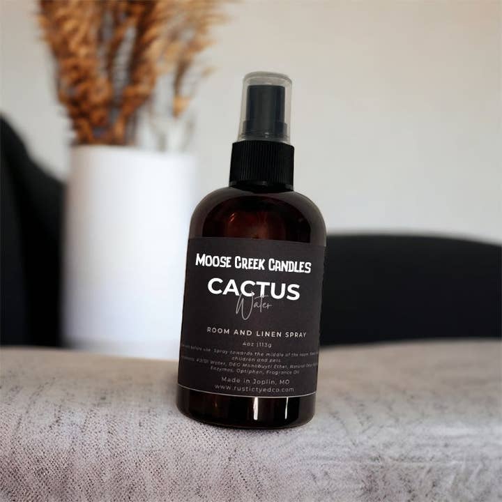 Cactus Water | 4oz kamer- en linnenspray voor wholesale door Moose Creek Candles