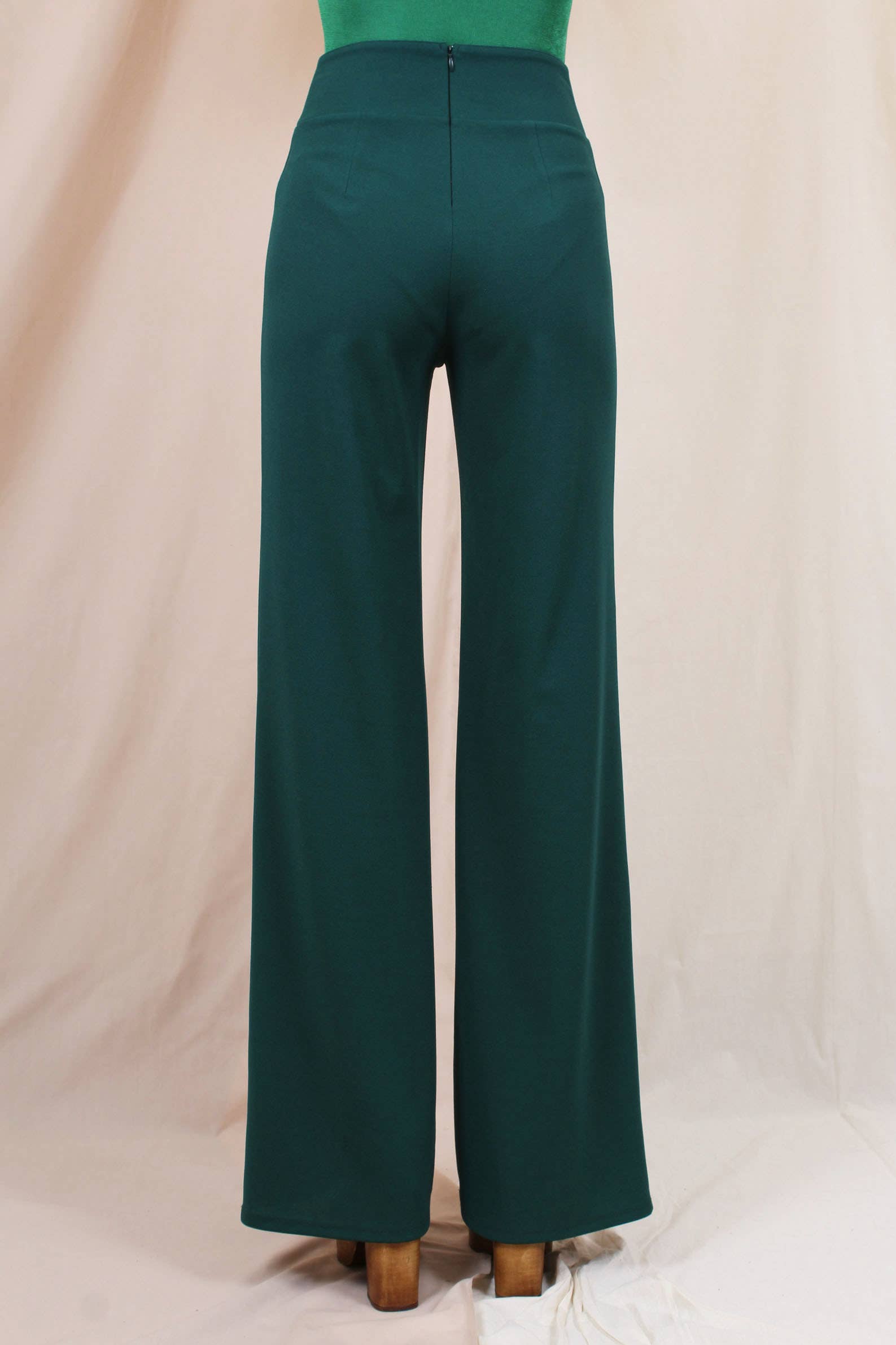 Fore Collection - Wholesale Pants - Women's - DRESSY HIGH WAISTED V CUT PINSTRIPE TROUSERS -PD5710F010