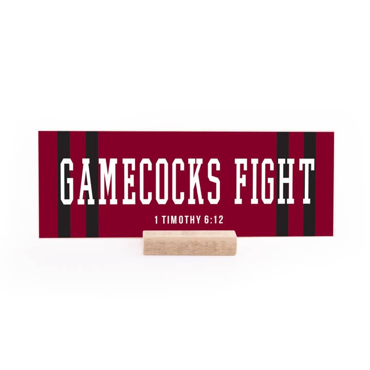 7.5 x 2.75" | L'esprit de l'école | Combat de coqs de jeu pour la vente par Revelation Culture