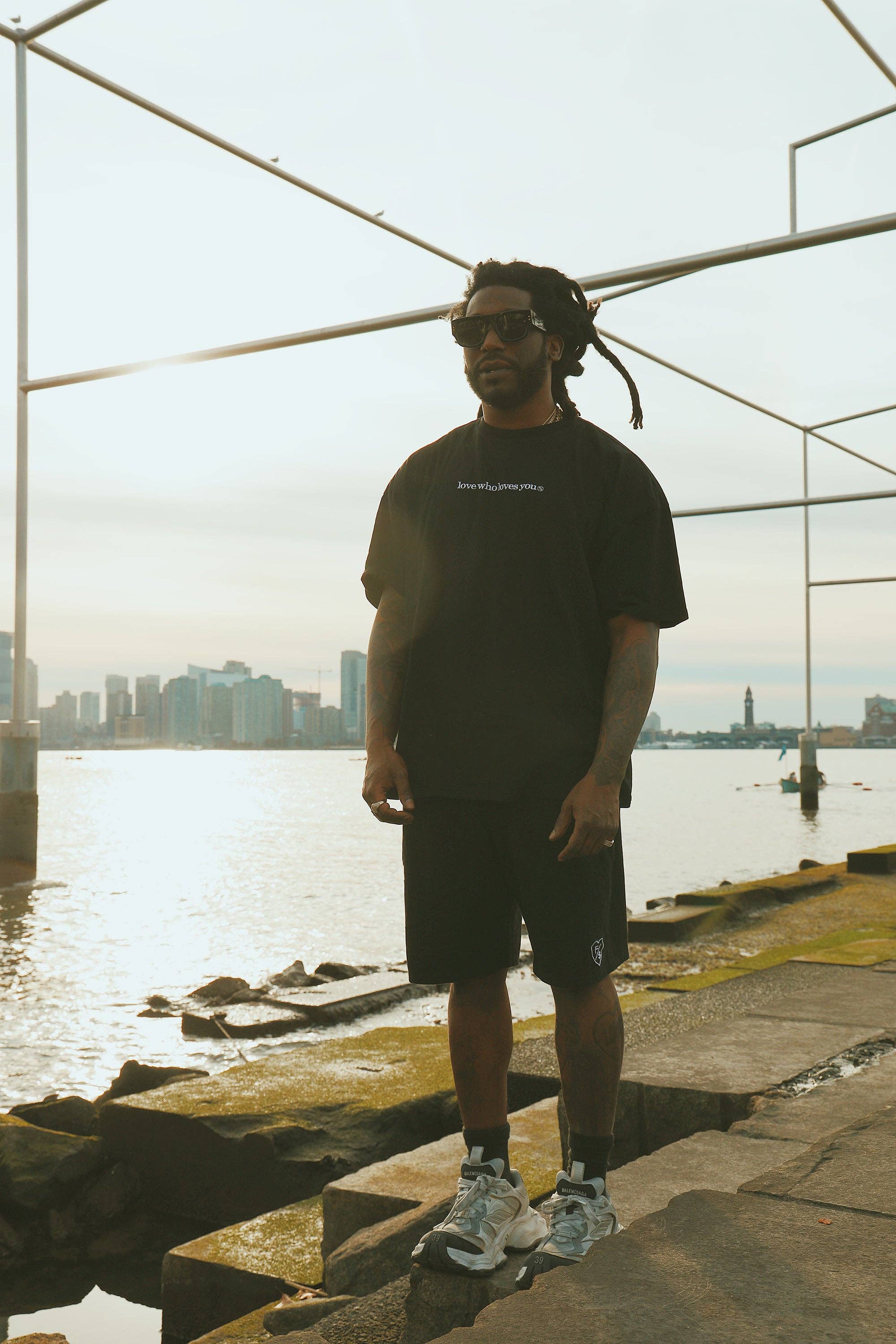 Black Love Who Loves You (Black - Shorts) for wholesale on Faire10