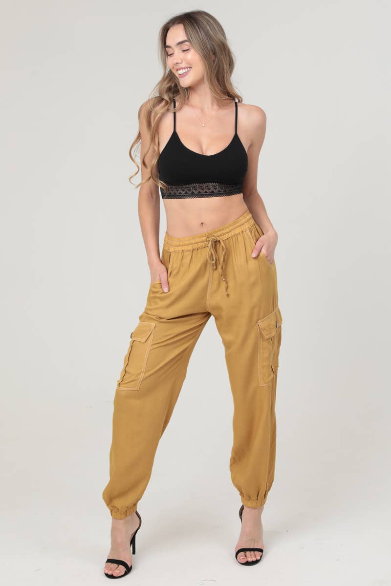 ANGIE - Wholesale Lounge Sweatpants/Joggers - Women's - 25R36-ASIS CARGO JOGGER PANTS6