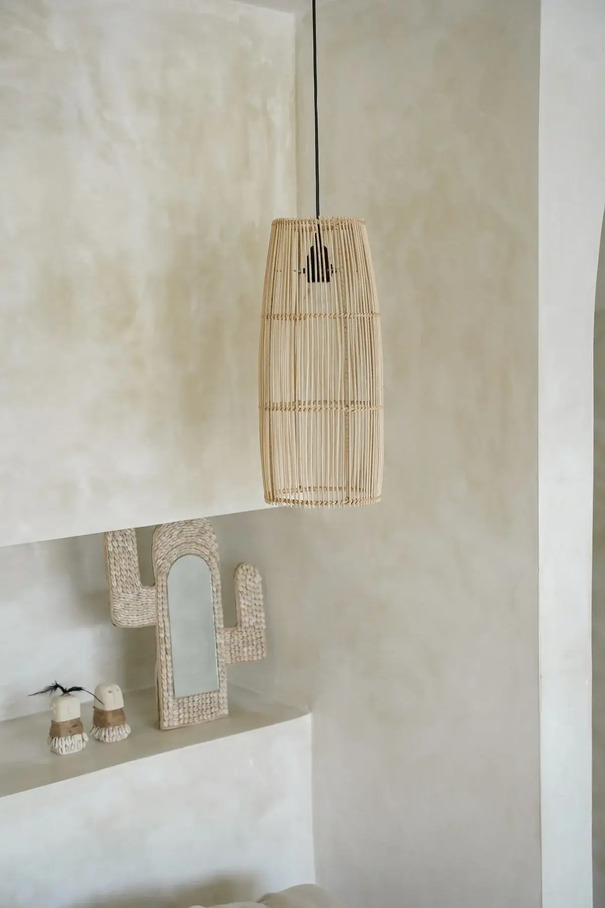 Hippie Monkey - Vendita all'ingrosso Specchi da parete - Specchio a forma di cactus con conchiglie — Hippie Monkey2