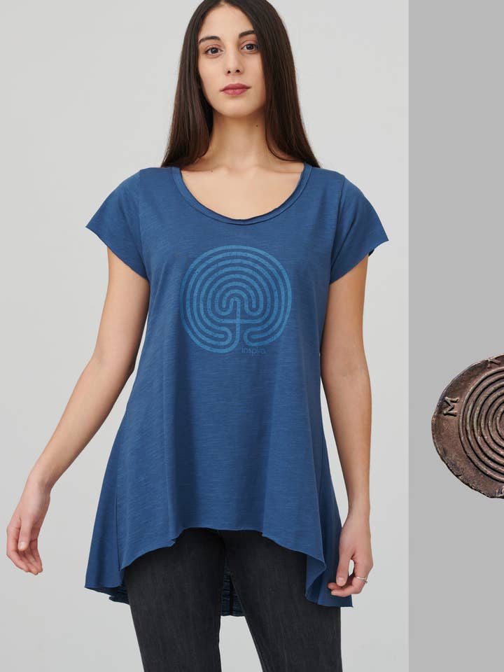 TUNIEK INSPIRA INDIGO BLAUW voor wholesale door inspira