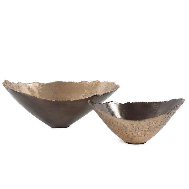 Howard Elliott on Faire - Wholesale Decorative plate/dish/bowl - The Baniff Jagged Edged Deep Bowl, Large6