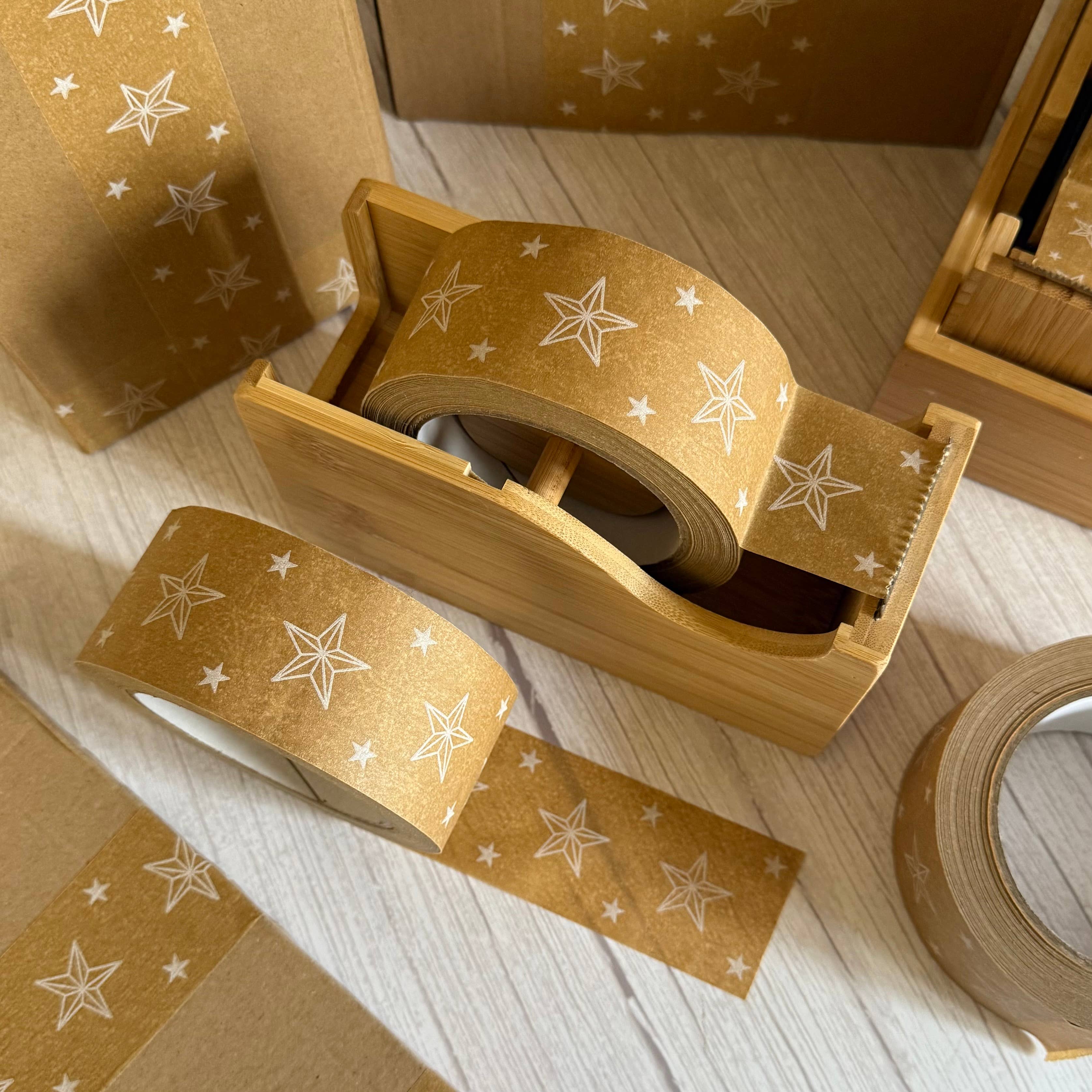 Cascayde – wholesale Tape – Star 48mm - Festive Wrapping & Packaging Tape1