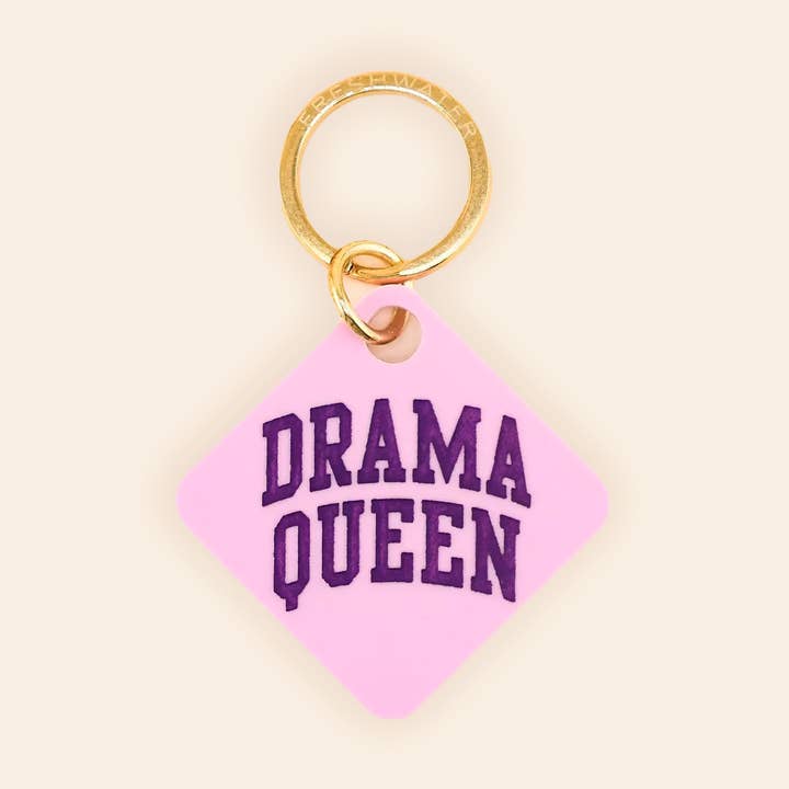 Freshwater Curated Goods - Wholesale Pet Identification Tag - Cat/Dog - Drama Queen Pet Tag0