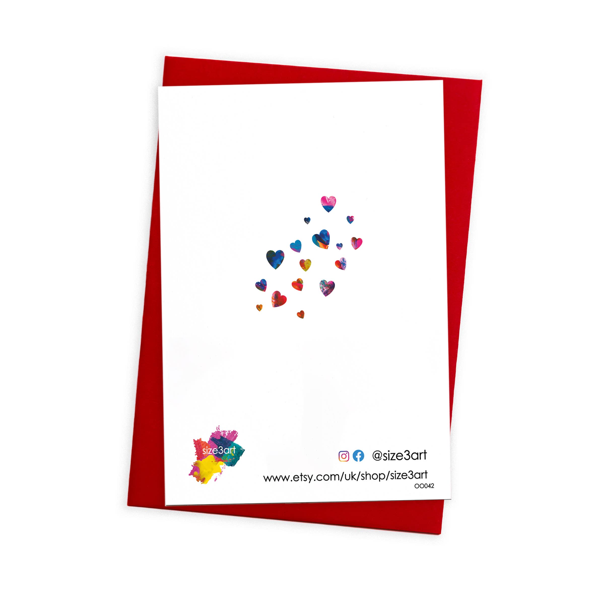 size3art – wholesale Anniversary card – Anniversary Card with Coloured Envelope1