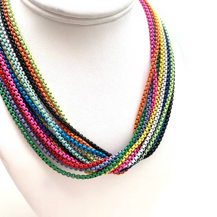 Karli Buxton - Wholesale Link & Chain Necklace - Enamel Chain