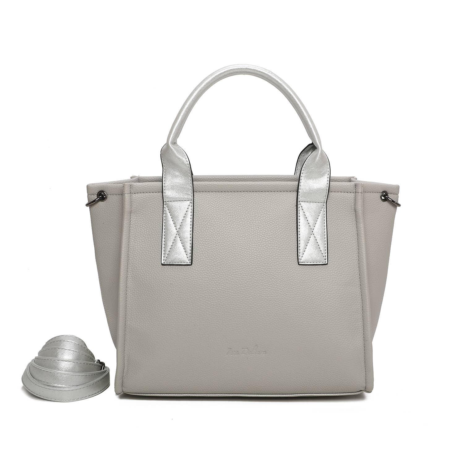 INES DELAURE – wholesale Bärkasse - Dam – Tvåfärgade tygväskor6