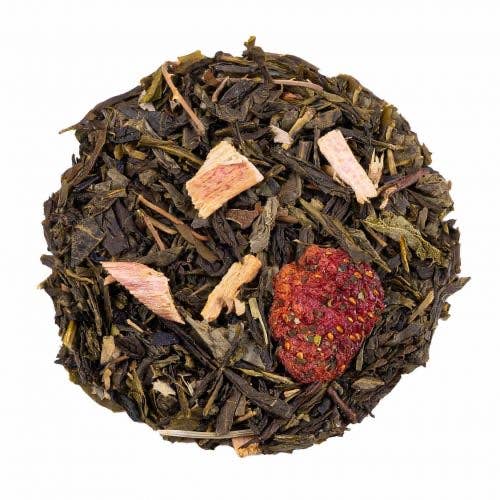 Zigzag Island – wholesale Loose tea – Alice in Wonderland green tea with strawberry-rhubarb flavor1