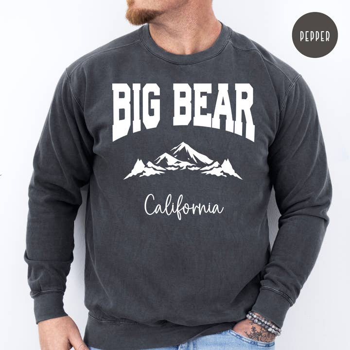 Sweatshirt Comfort Colors® Big Bear Californie pour la vente par CindyL Boutique