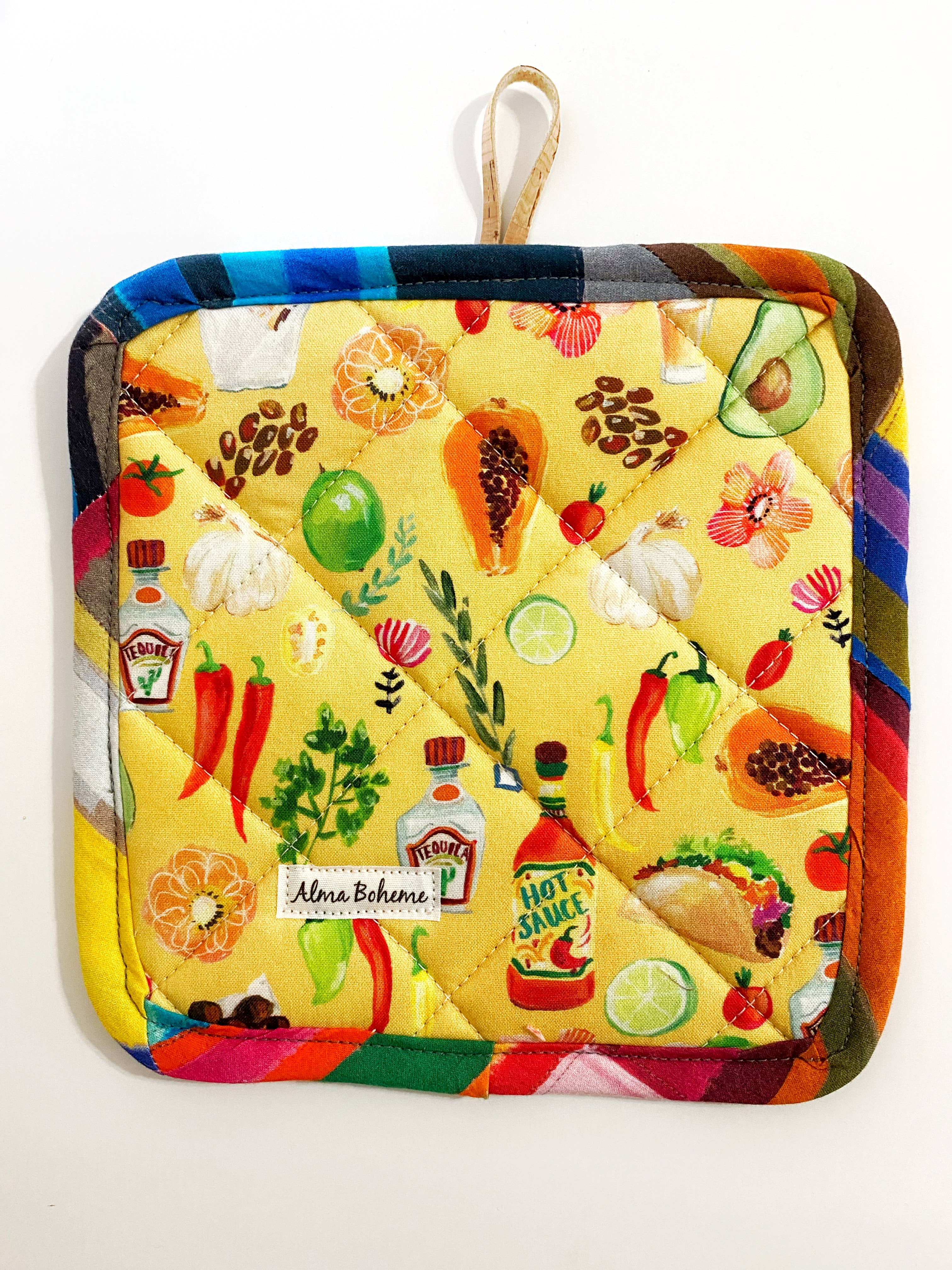 Alma Boheme Handmade - Venta al por mayor Manoplas para horno/ollas - Manopla de horno de corcho y algodón16