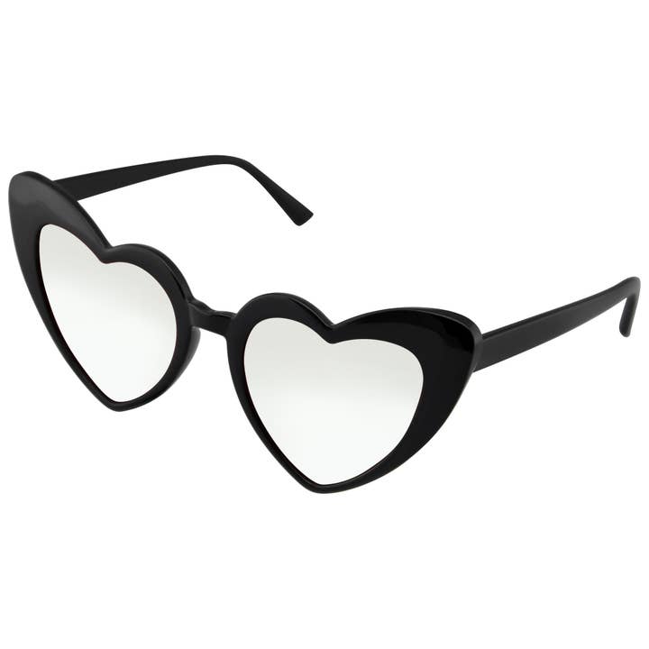 Emblem Eyewear – wholesale Sunglasses – Women's – Oversize Cat Eye Heart Shape Mirrored Lens Sunglasses13