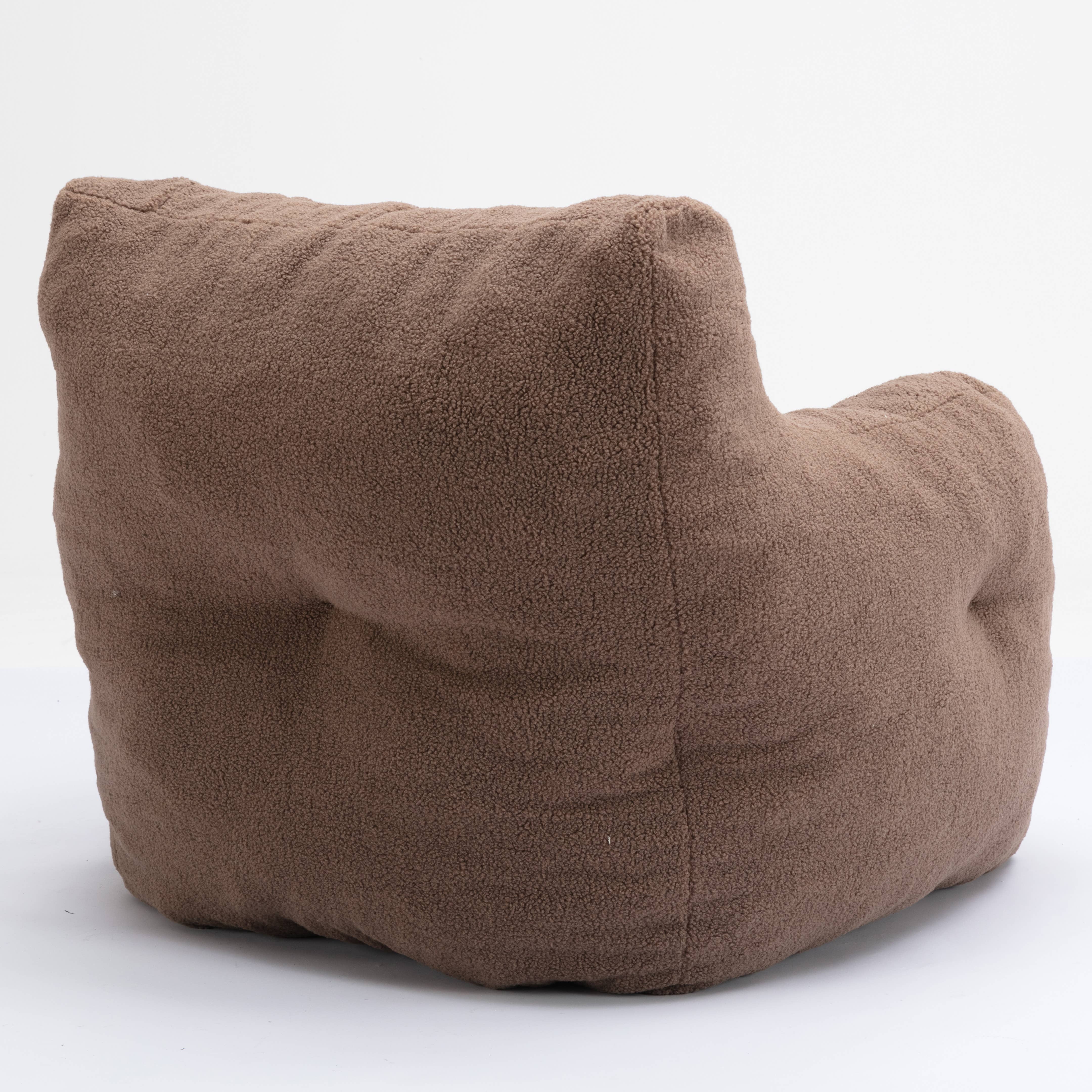 39F Inc. - Wholesale Chair - Tufted Teddy Fabric Bean Bag Chair with Ergonomic Backrest29