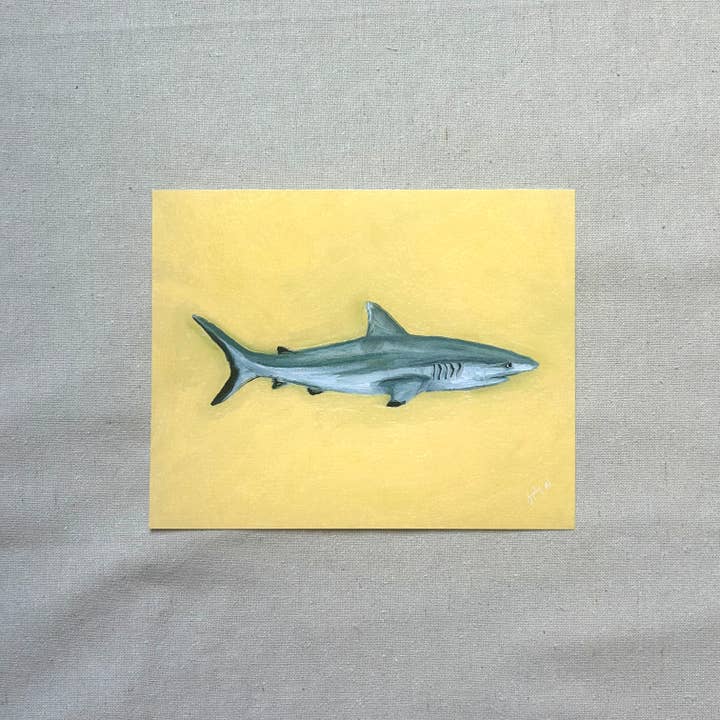 "Reef Shark" Fine Art Print voor wholesale door sophie wyatt studio.