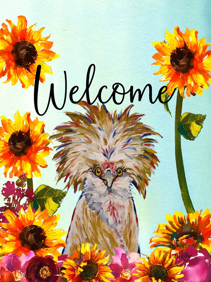 Chicken - Welcome Farm Animal Garden Flag for wholesale by Best of Breed Products