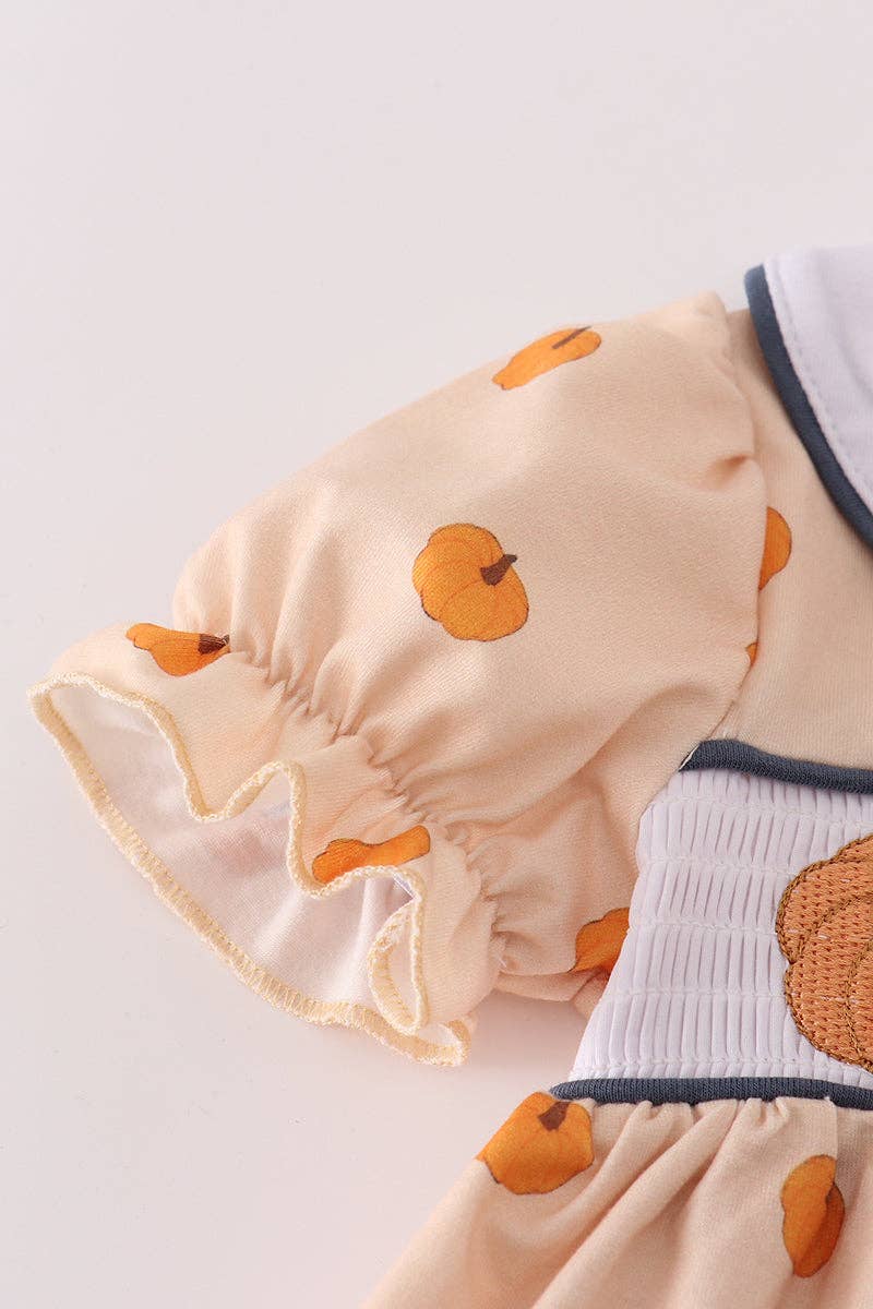 Mom & Co. - Vente Ensemble de vêtements – bébé - Ensemble bloomer smocké broderie kaki2