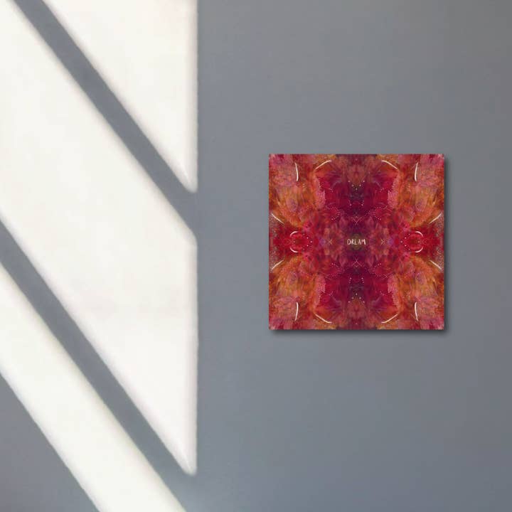 "série 'rêver en fleurs' : tu es présence, impression sur métal" pour la vente par DOEQUO