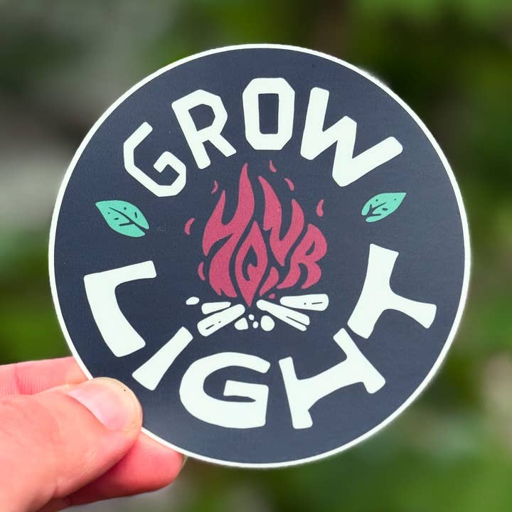 Faites pousser votre lumière | Autocollant pour la vente par Menottees