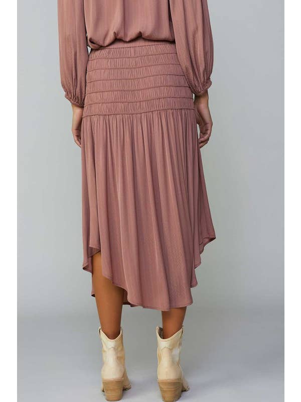 Current Air - Wholesale Skirt - Women's - Diagonal Cut Midi Skirt