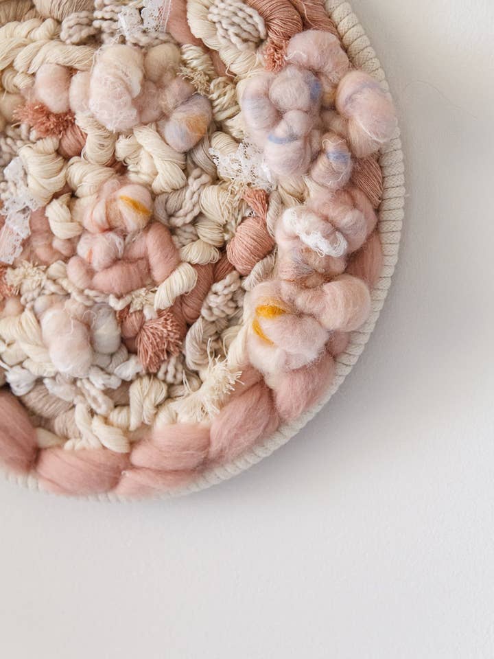 Making Mauves | Round Woven Wall Hanging for wholesale by little oak + co.