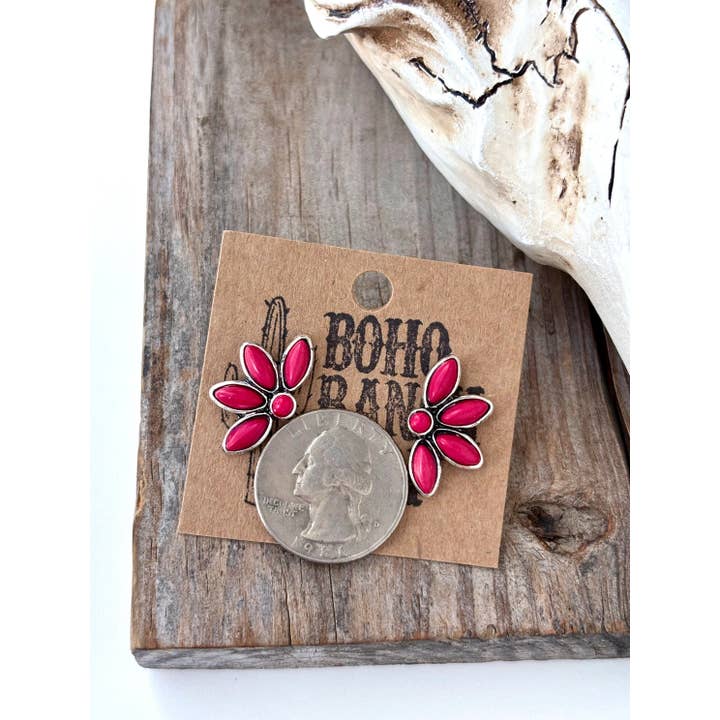 Boho Ranch Shop - Wholesale Stud/Post Earrings - Western Style Stone Stud Earrings5