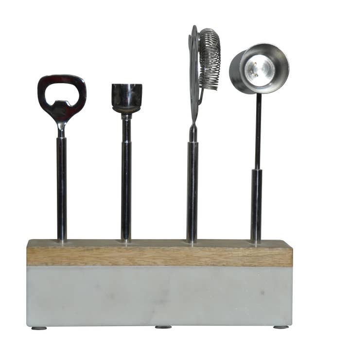 Olympus Minerals Co - Wholesale Bar tool - Marble and Wood Bar Set3