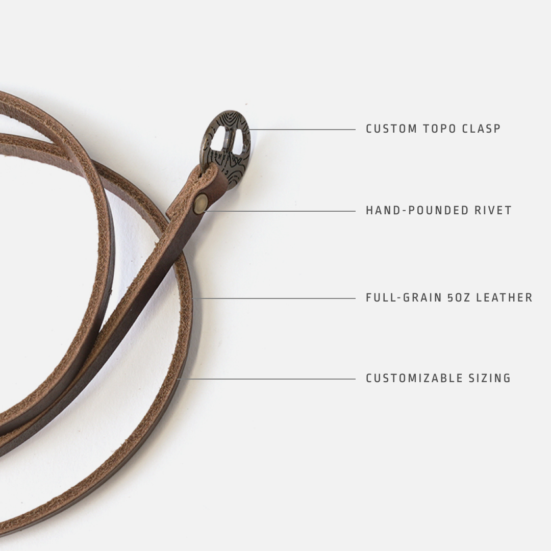 Range Leather Co. - Vente Bracelet jonc - Bracelet Whitney Wrap en cuir pleine fleur - Fabriqué aux États-Unis6