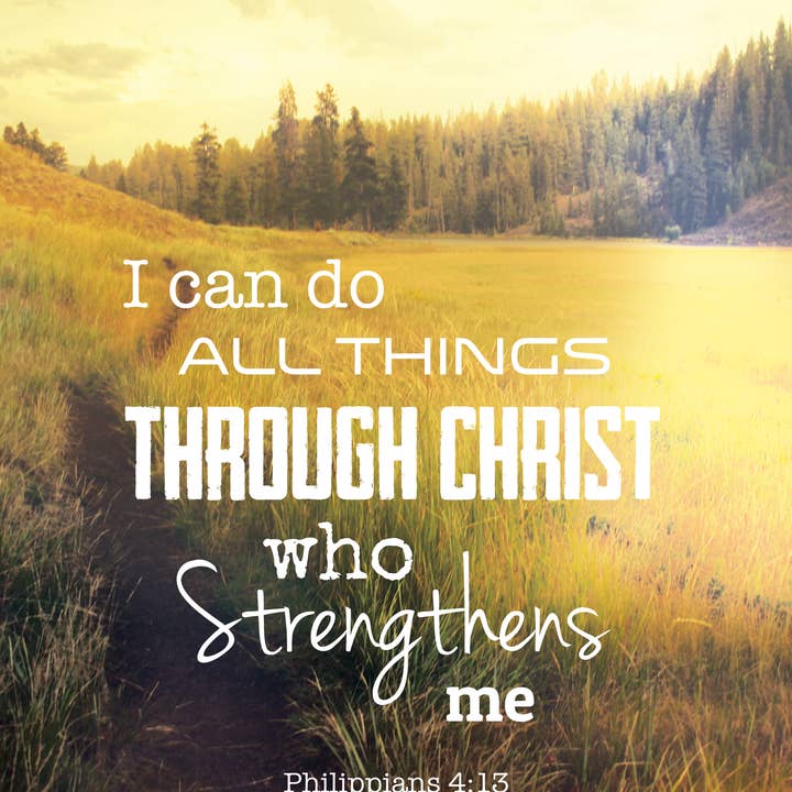 A4 Christian Poster - Philippians 4:13 for wholesale by Ekdesigns