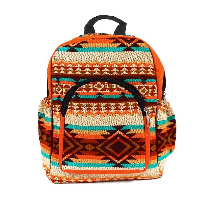 Pichincha - Wholesale Backpack - Women's - Small Tribal Striped Ecuadorian Backpack4