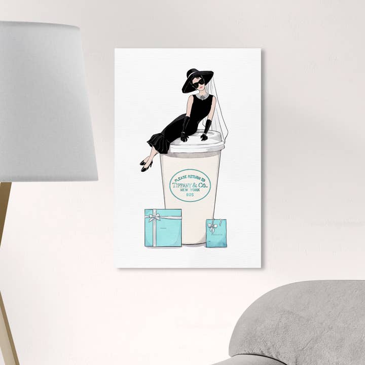 Arte em tela do café Paris por atacado de The Oliver Gal Artist