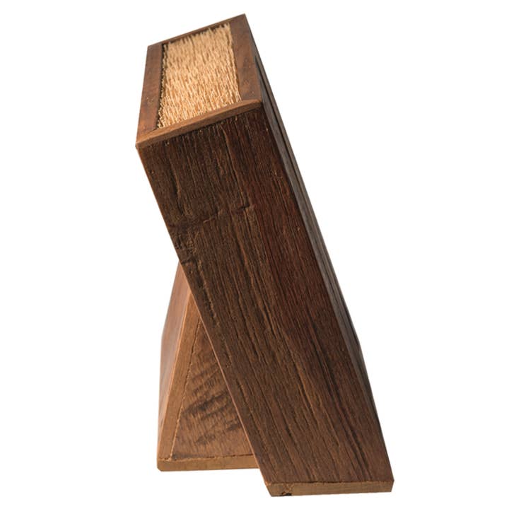 Reclaimed Wood Angled Rectangular Knife Block for wholesale by Be Home US
