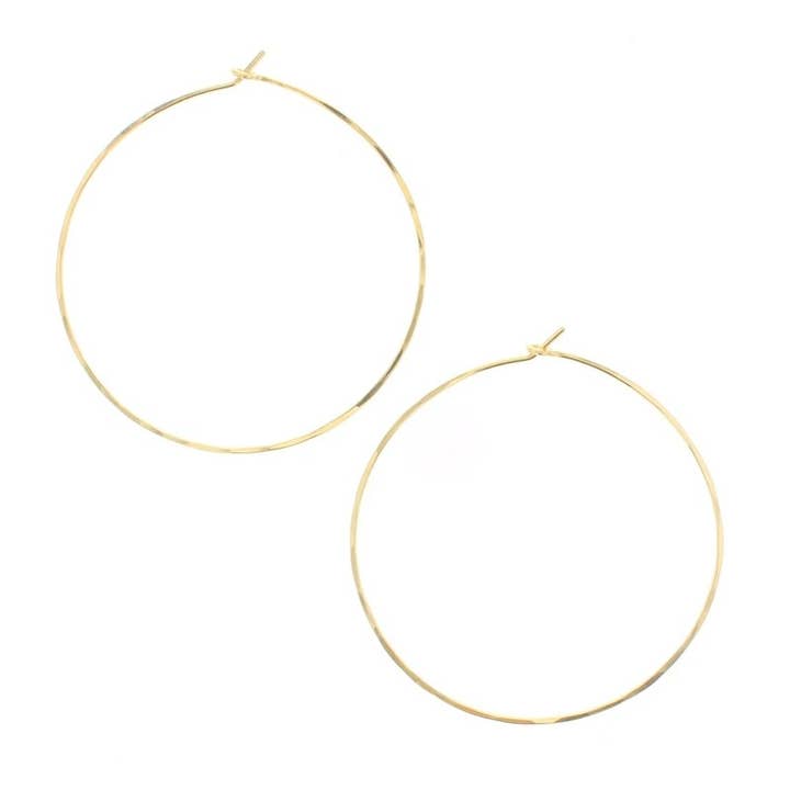Round Hoop Earrings for wholesale by Lotus Jewelry Studio