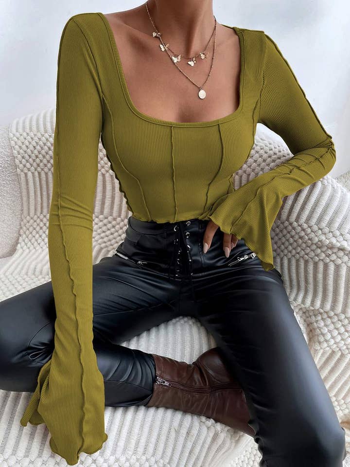 haut court noué dans le dos pour la vente par Fashion Combination