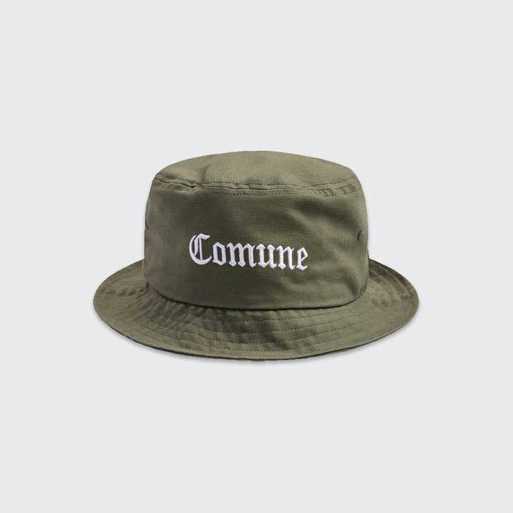 CALI BUCKET HAT | Verde Militare per la vendita all'ingrosso da parte di COMUNE