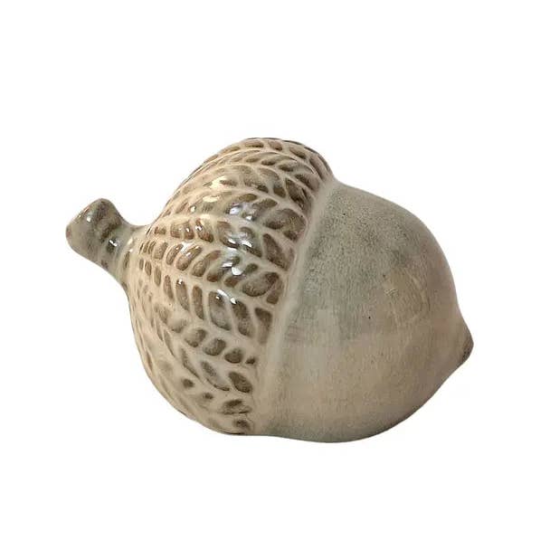 Geko Products – wholesale Decorative tabletop object – Ceramic Acorn Ornament 13cm